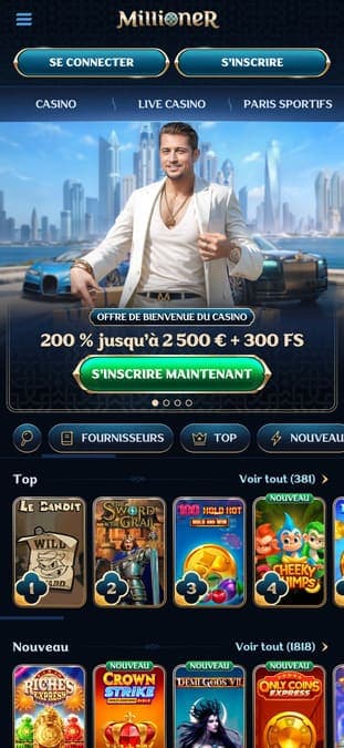 Millioner Casino Application