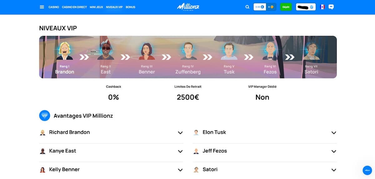 Club VIP Millionz Casino