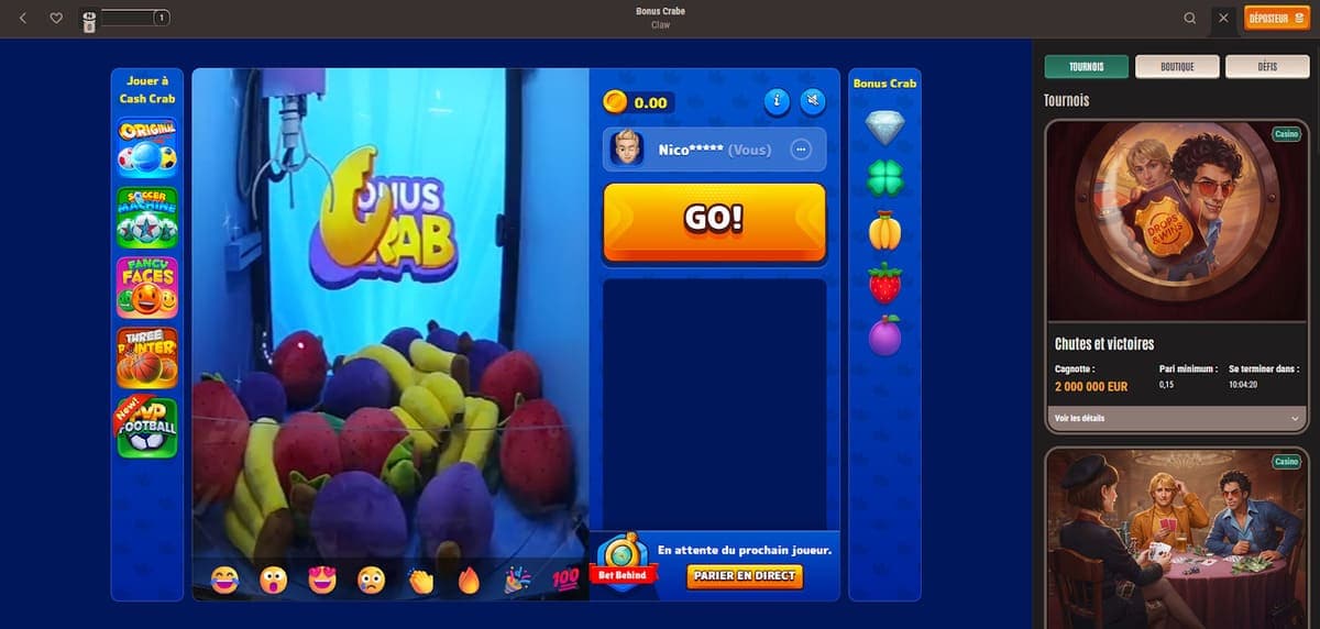Bonus crab Neon54 Casino