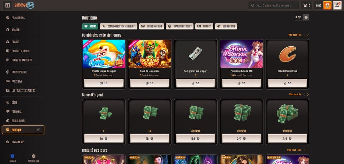 Boutique Neon54 Casino