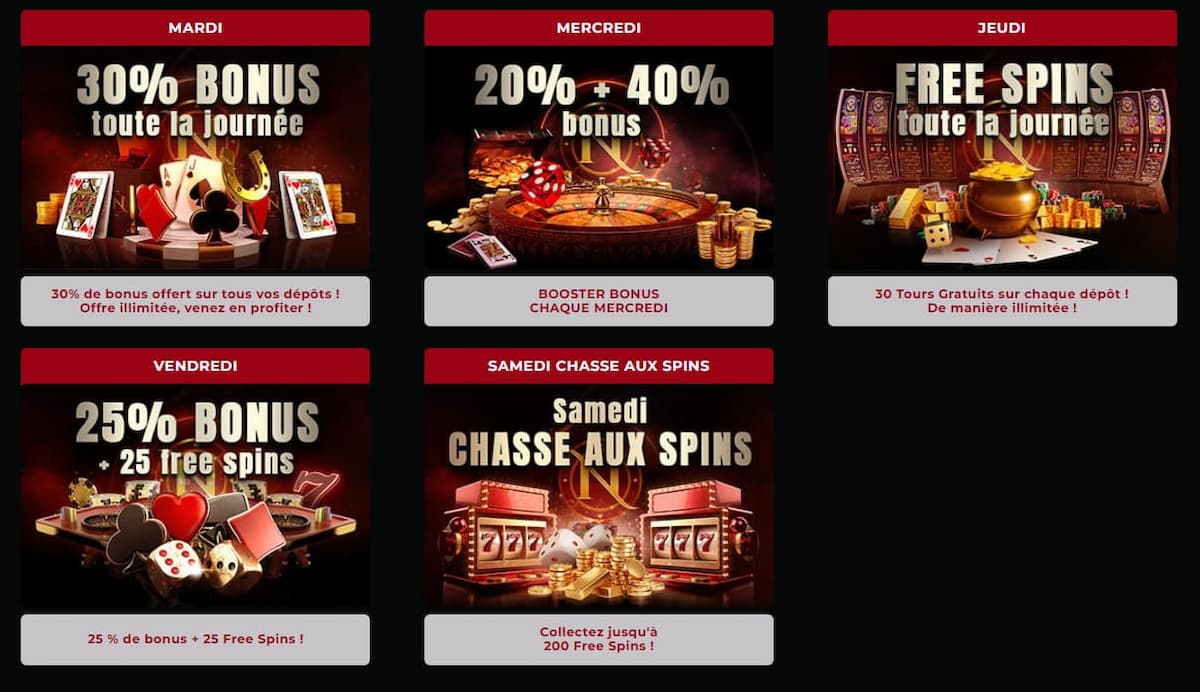 Bonus et Promotions Nevada Win casino