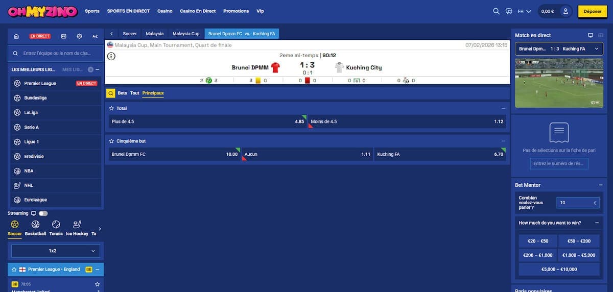 Paris en direct OhMyZino Casino