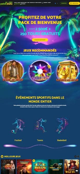 Palm slots casino application