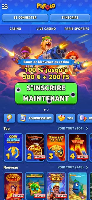 Pistolo casino application