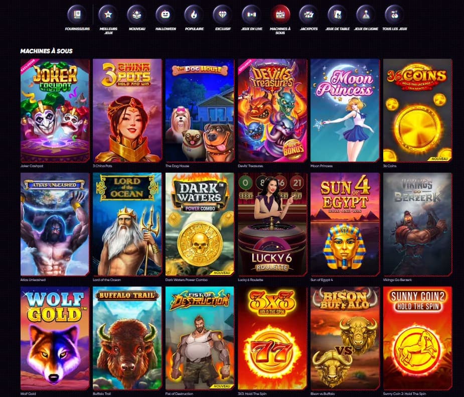 Fournisseurs de jeux QuickWin Casino