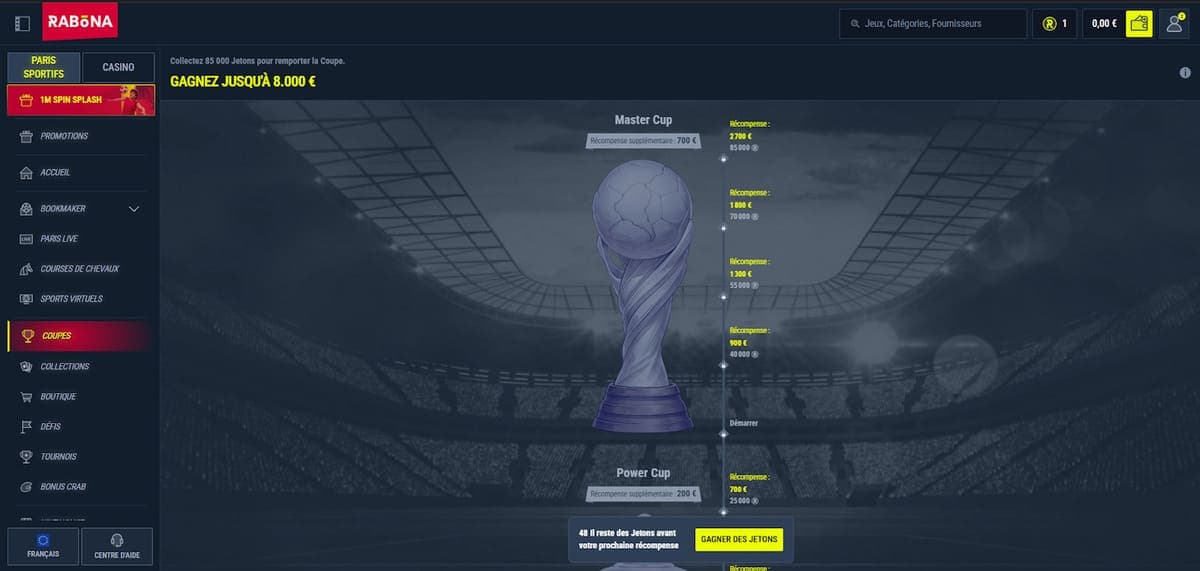 Coupe Rabona Casino