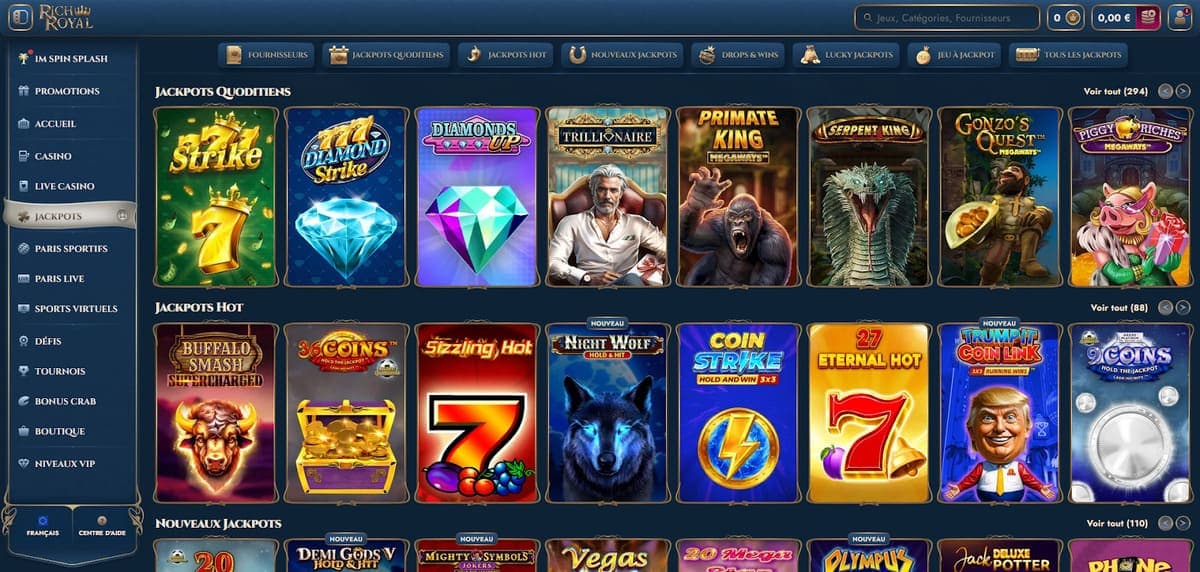 Jackpots RichRoyal Casino