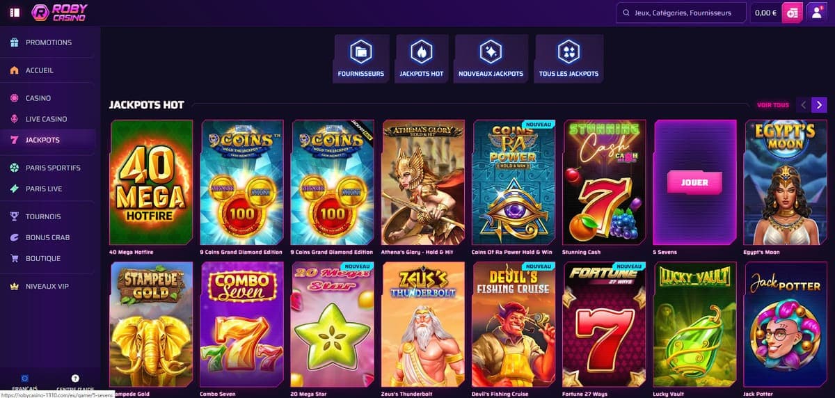 Jackpot Roby Casino