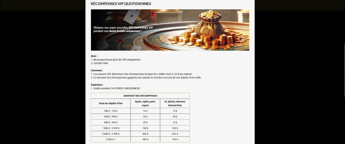 Autres promos Royal Vincit Casino