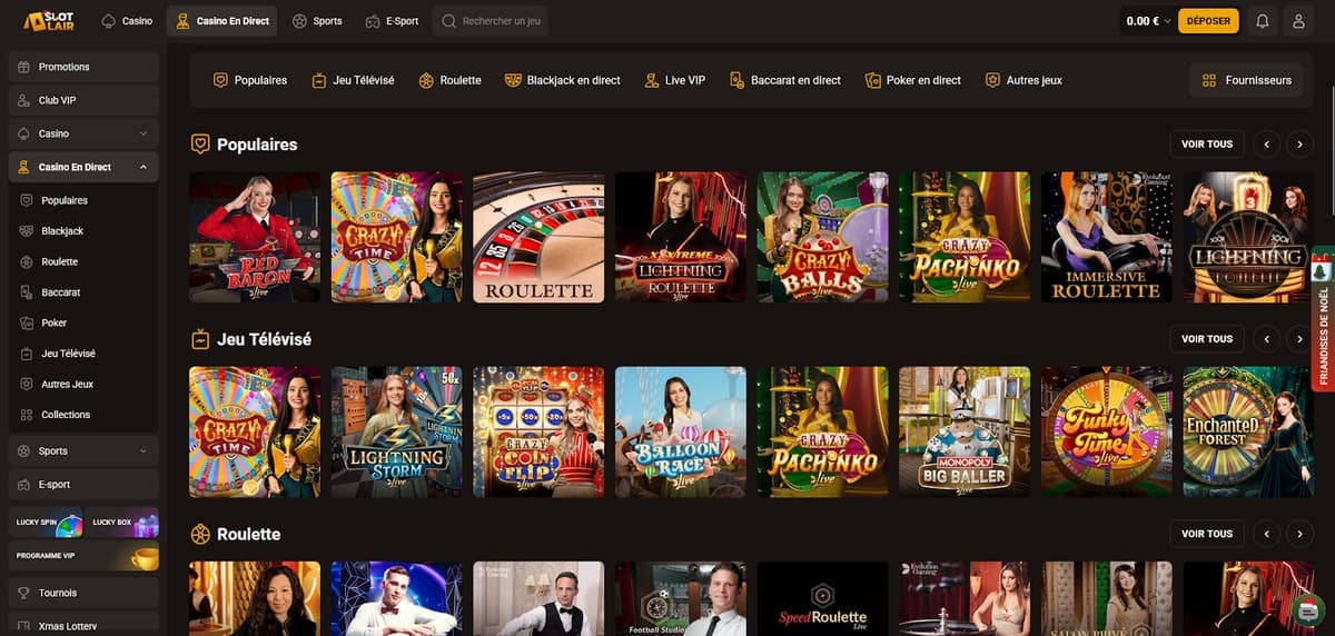 Casino Live SlotLair Casino
