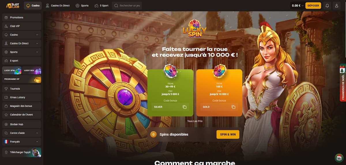 Lucky Spin SlotLair Casino
