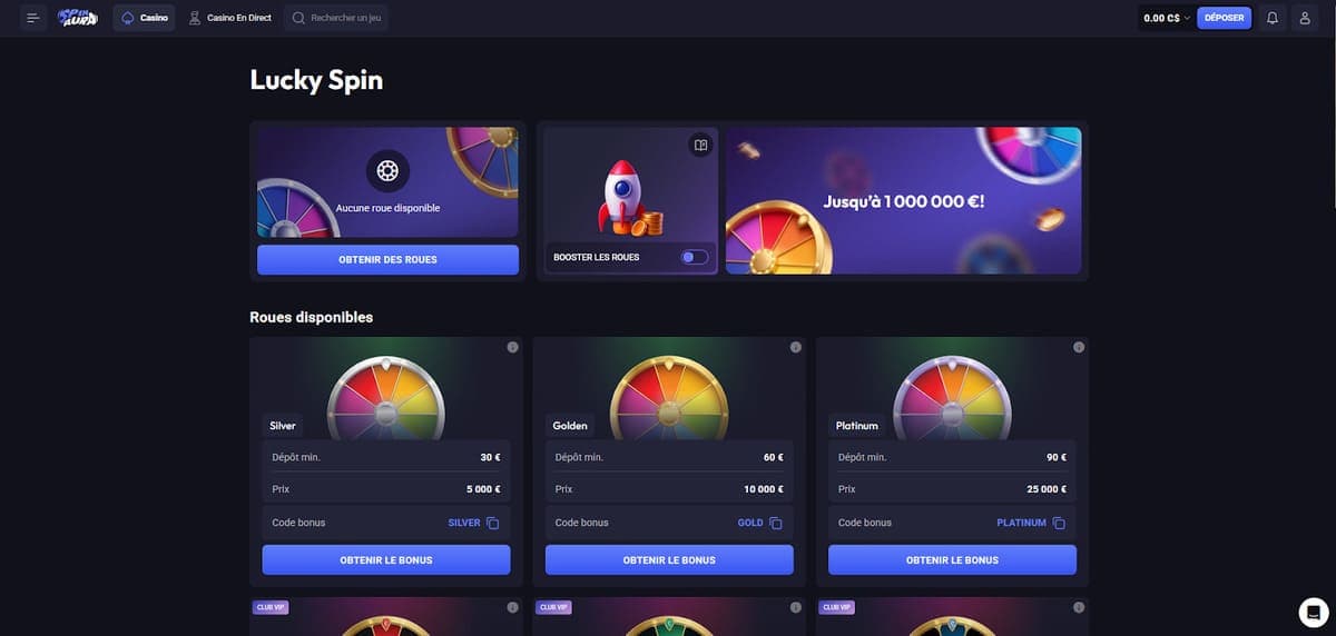 Lucky Spin Spin Aura Casino