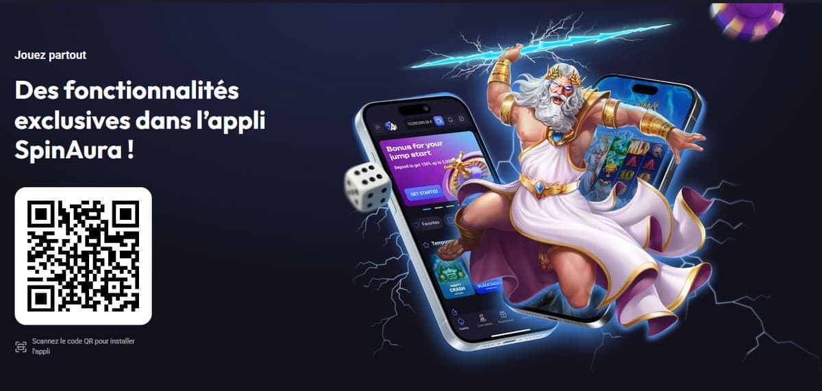 Version mobile Spin Aura Casino