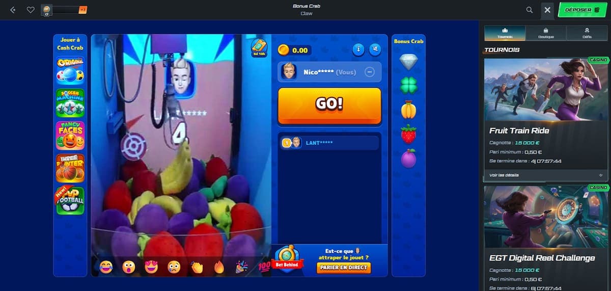 Bonus crab Spinational Casino