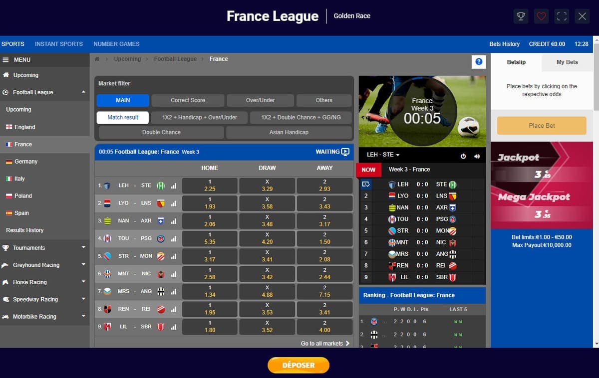 Bookmaker sport virtuel SpinSpirit