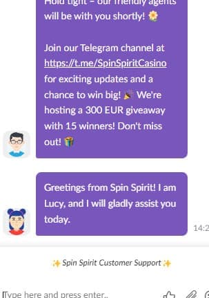 Chat service client Spin Spirit