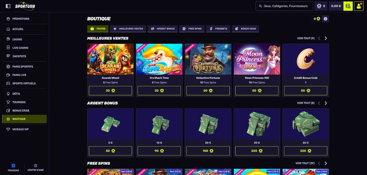 Boutique Sportuna Casino