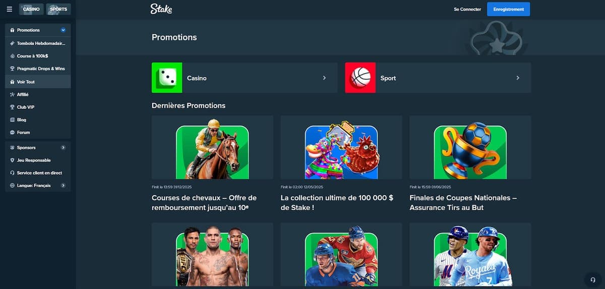 Promotions Stake Casino