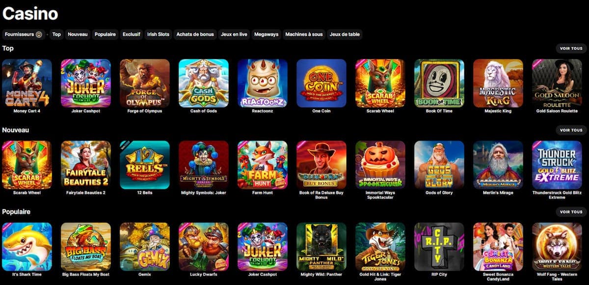 Jeux de casino Swiper