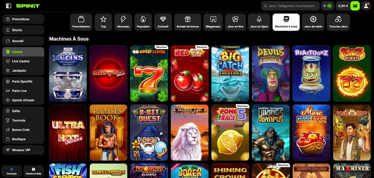 Slots SpinIT Casino
