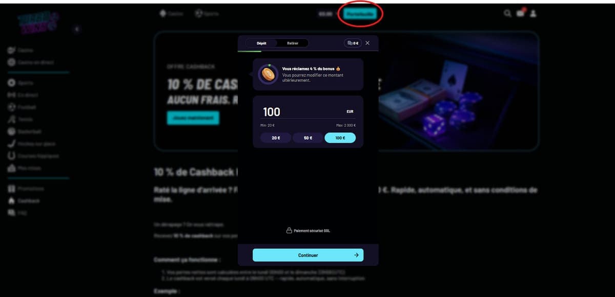 Dépôt Turbo Wins Casino