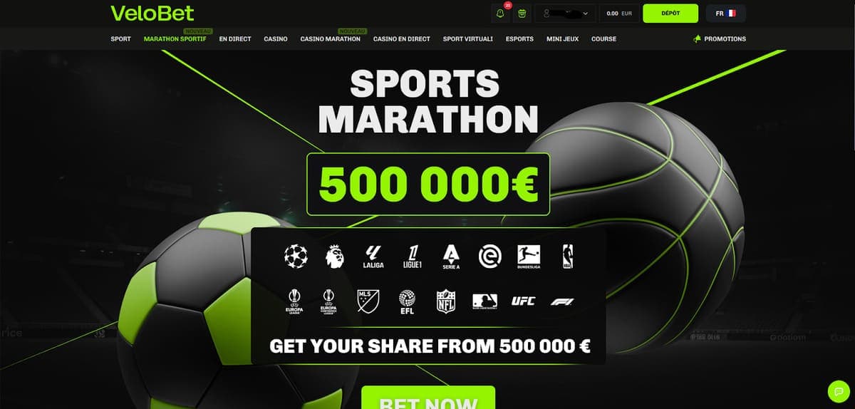 Marathon sportif Velobet Casino