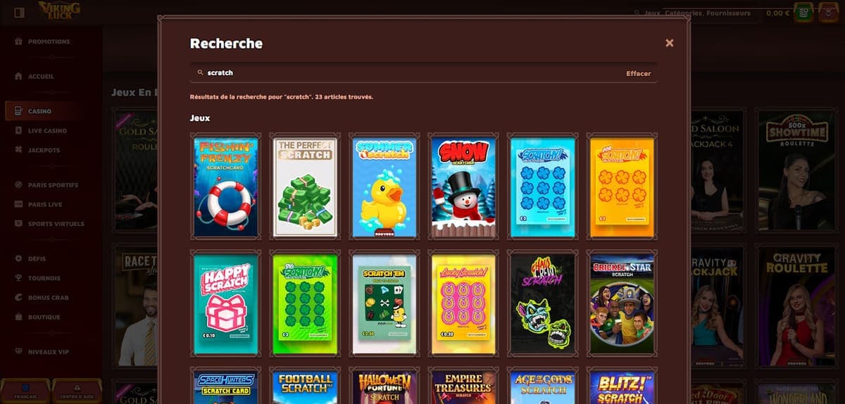 Mini jeux Viking Luck Casino