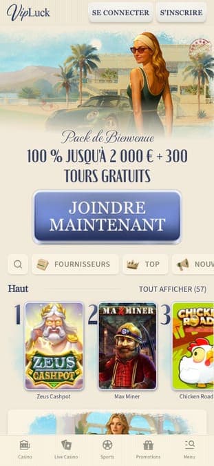 VipLuck Casino Application