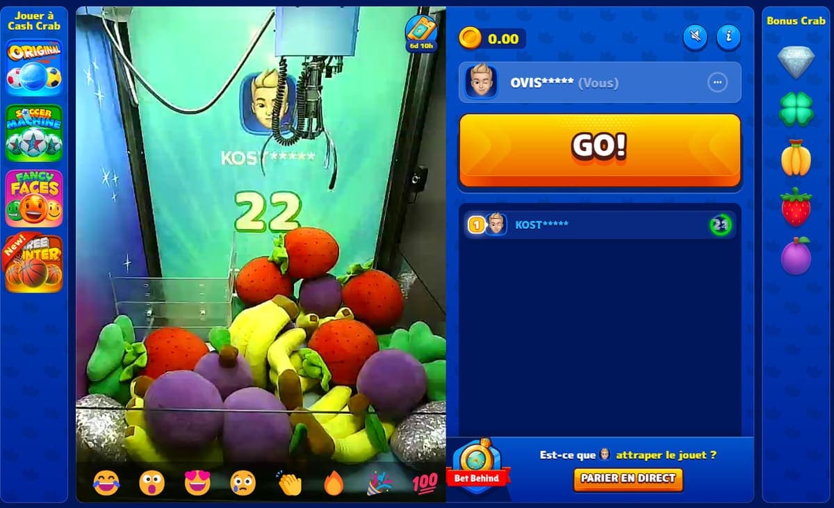 Bonus crab Wazamba casino