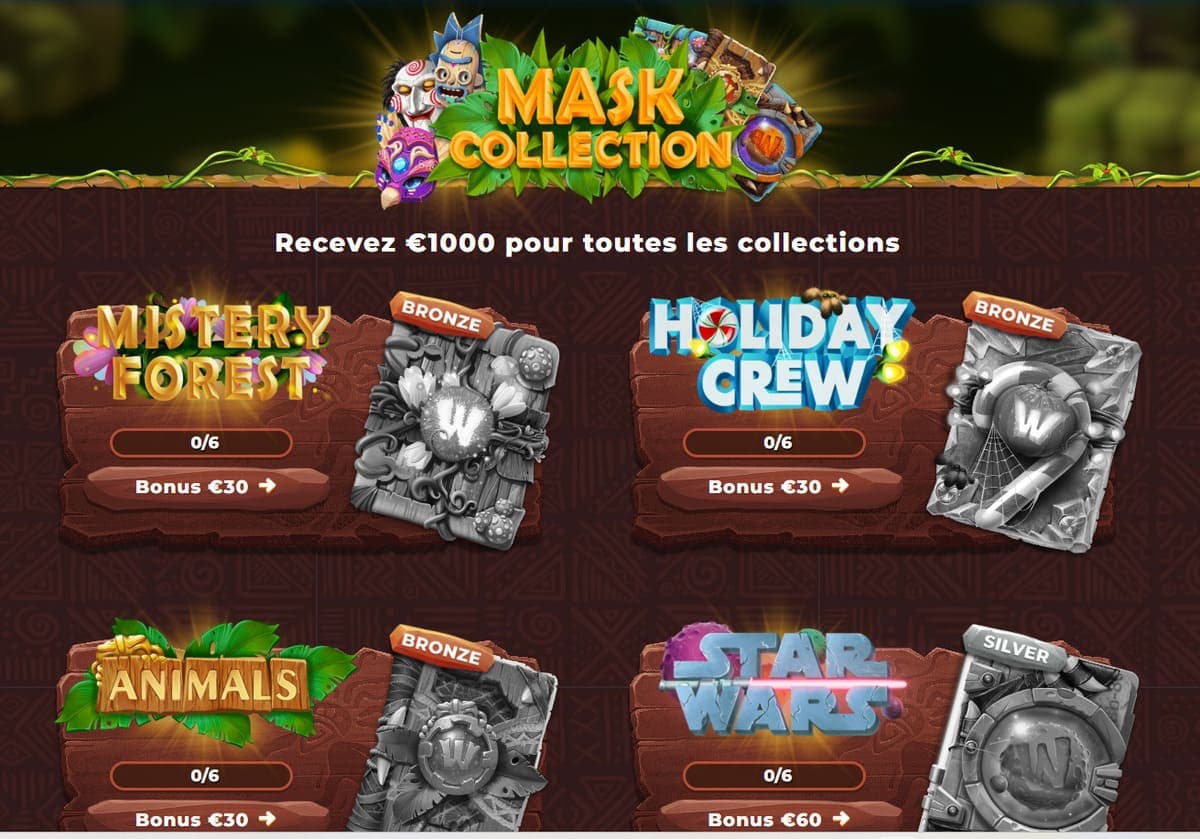Collection masques Wazamba