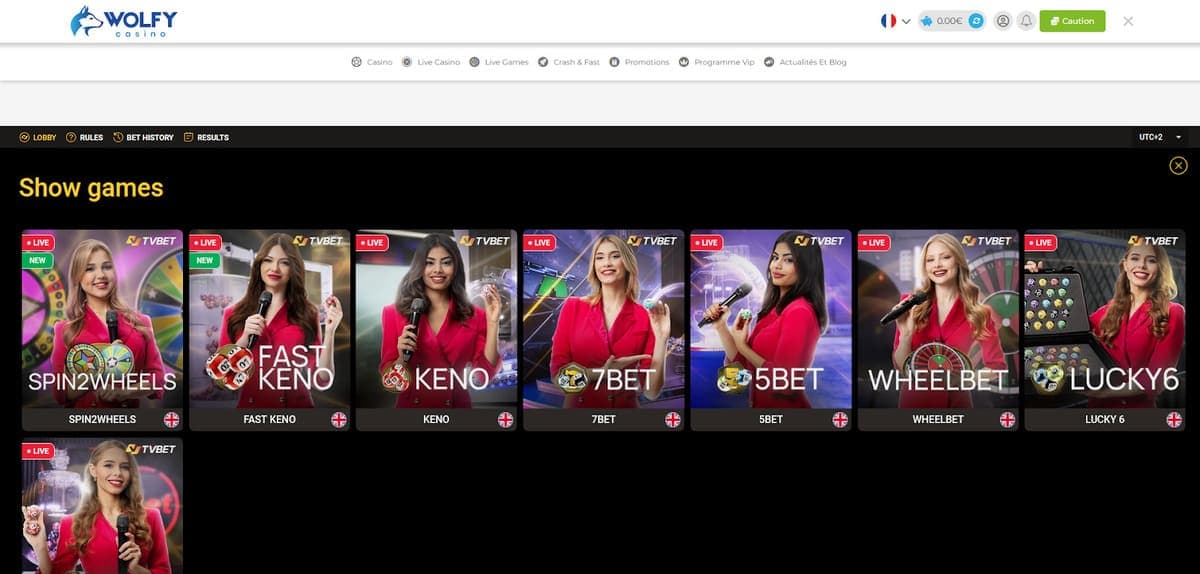 TV-Bet Wolfy Casino