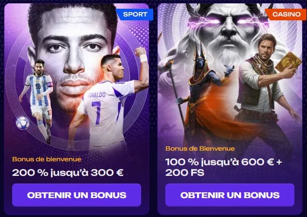 Bonus de bienvenue X3Bet Casino