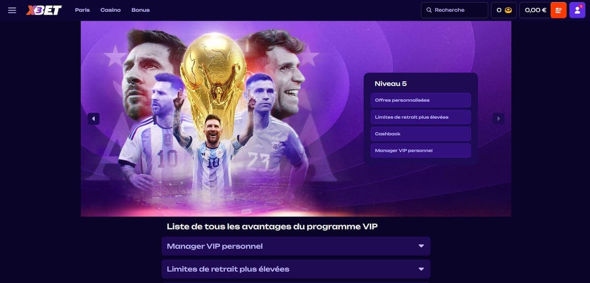 Club VIP X3Bet Casino