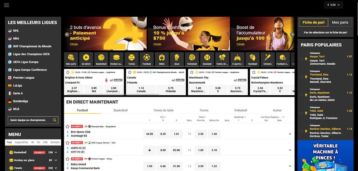 Bookmaker Zet Casino