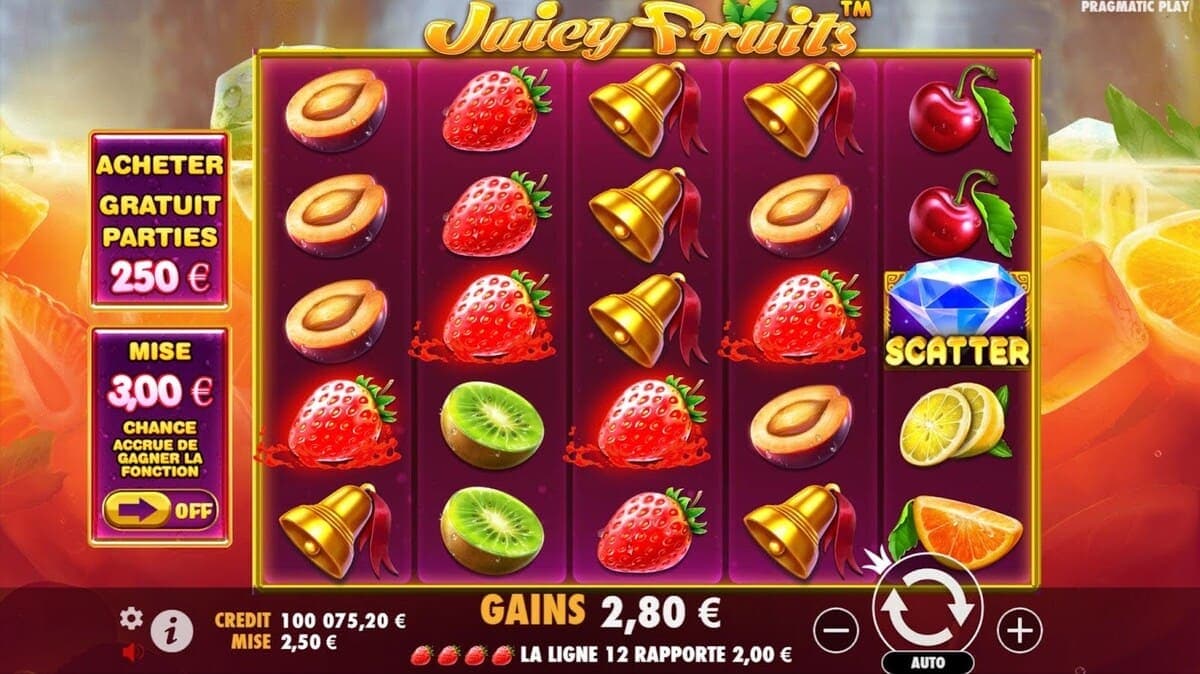 Slot Juicy Fruit Jeu