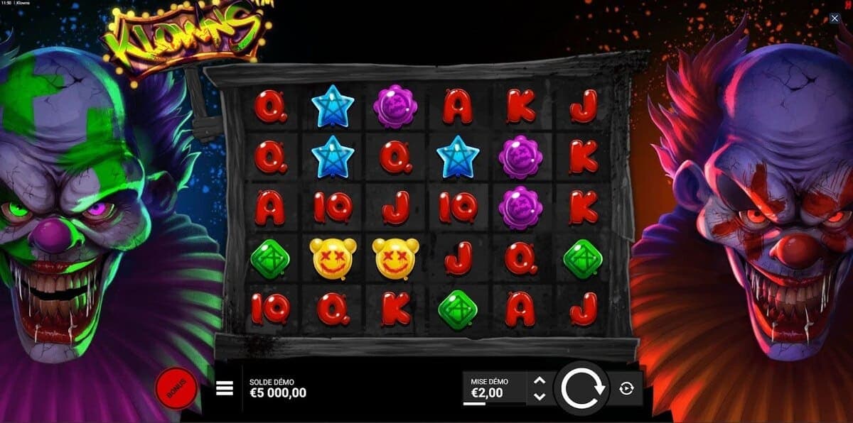 RTP Klowns Hacksaw Gaming Jeu