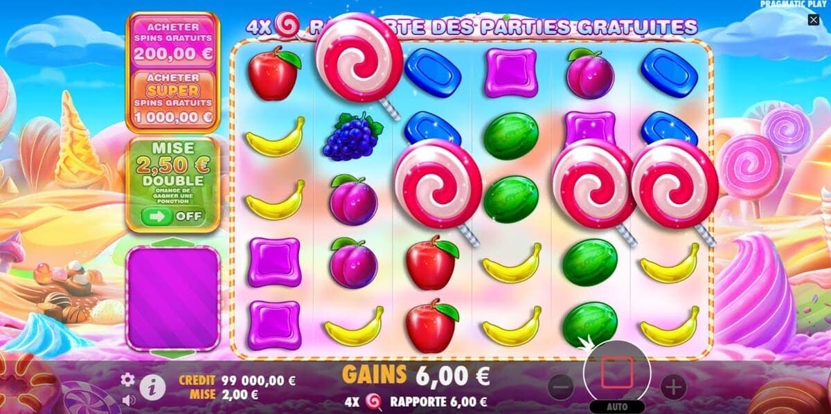 Achat tours gratuits Sweet Bonanza 1000 Jeu