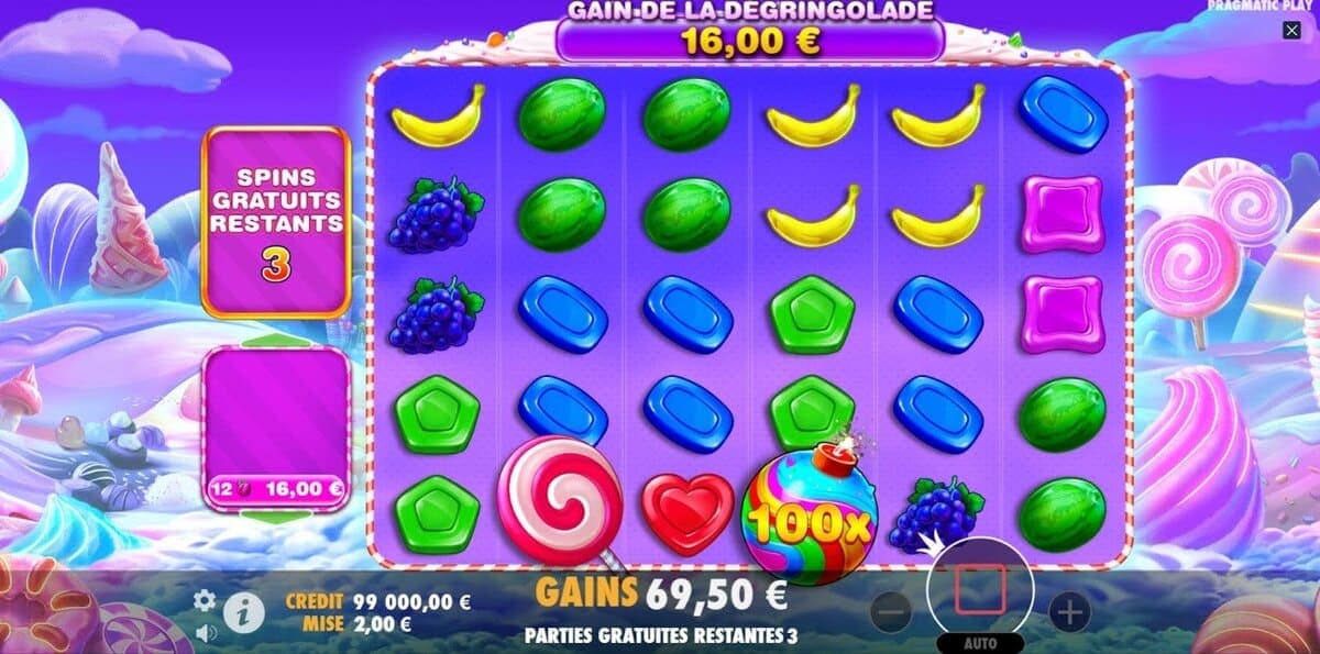Free spins Sweet Bonanza 1000 Jeu