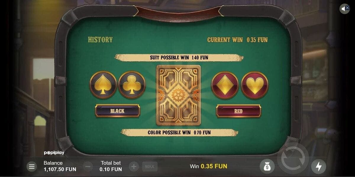 Fonction Gamble Wild Wild Gold Jeu