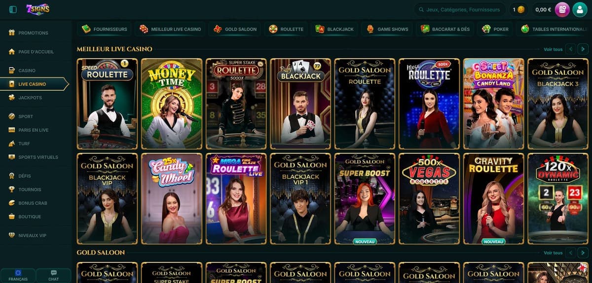 Live 7Signs Casino