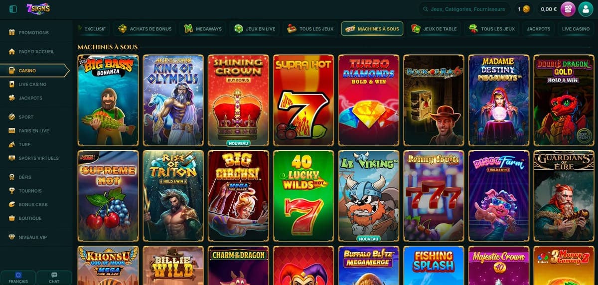 Machines à sous 7Signs Casino