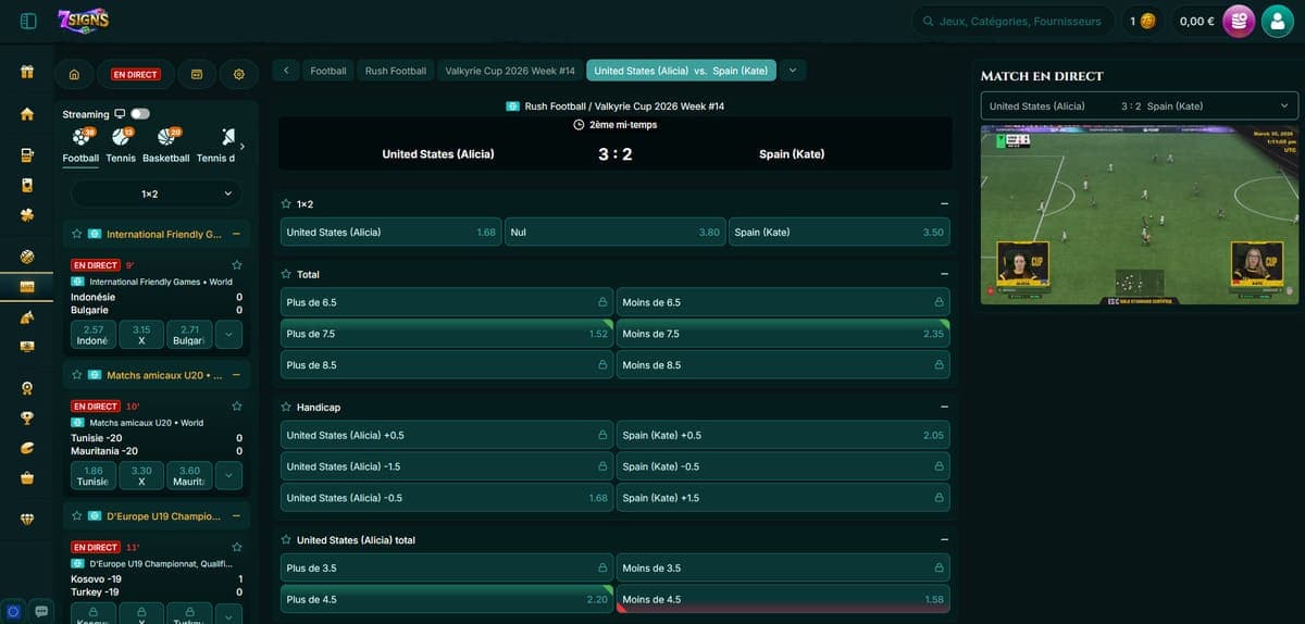 Paris en direct 7Signs Casino