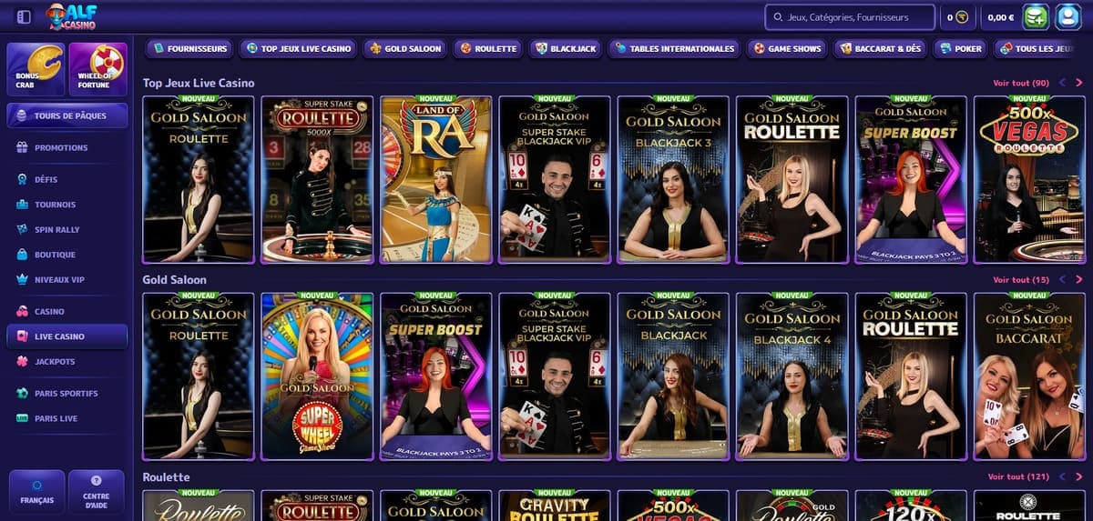Live Alf Casino