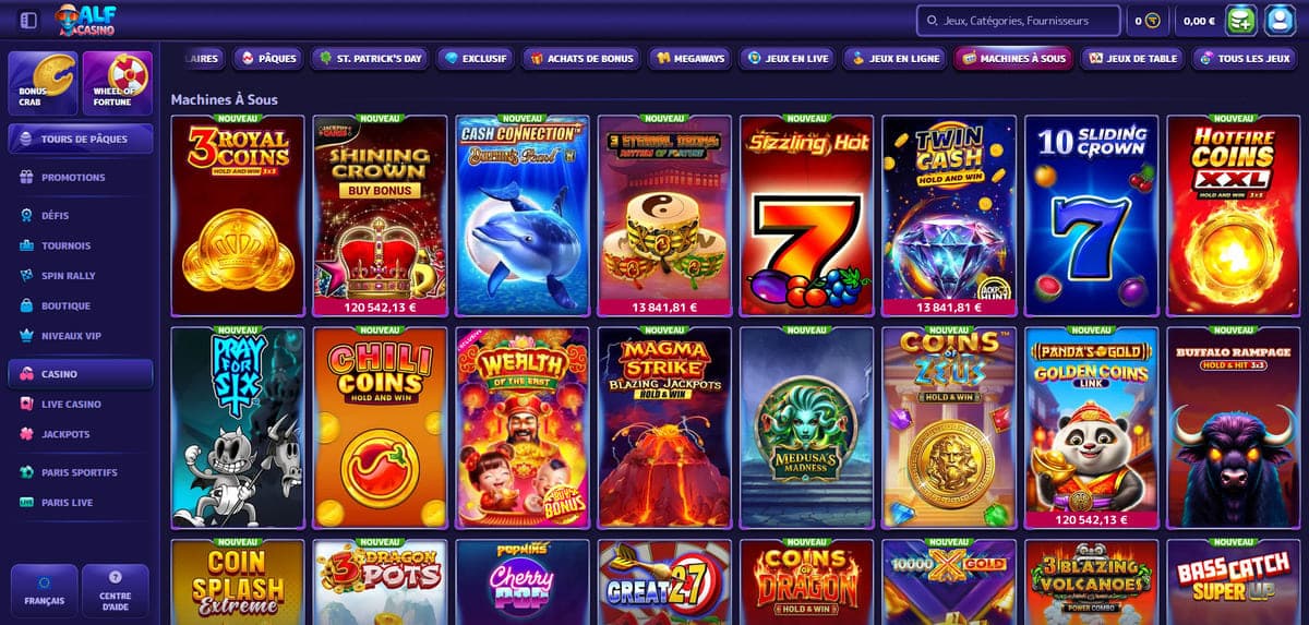 Machines à sous Alf Casino