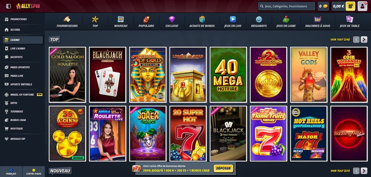 Top Casino AllySpin Casino