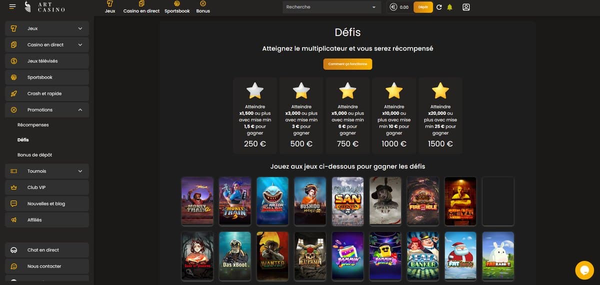 Défis Art Casino