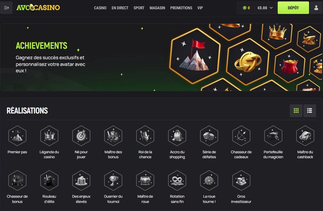 Réalisations Avocasino Casino