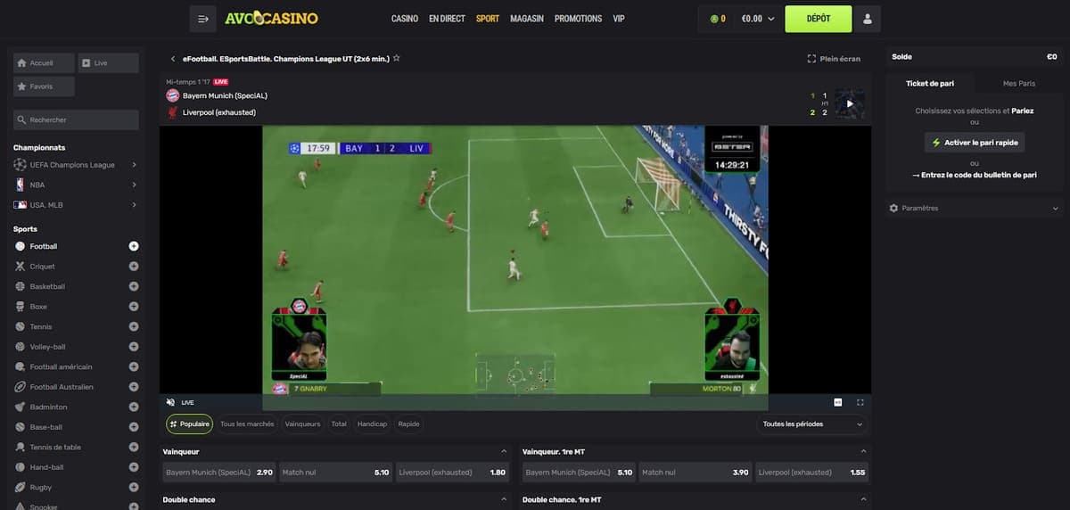 Streaming Avocasino Casino