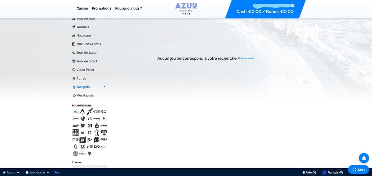 Jackpot Azur Casino