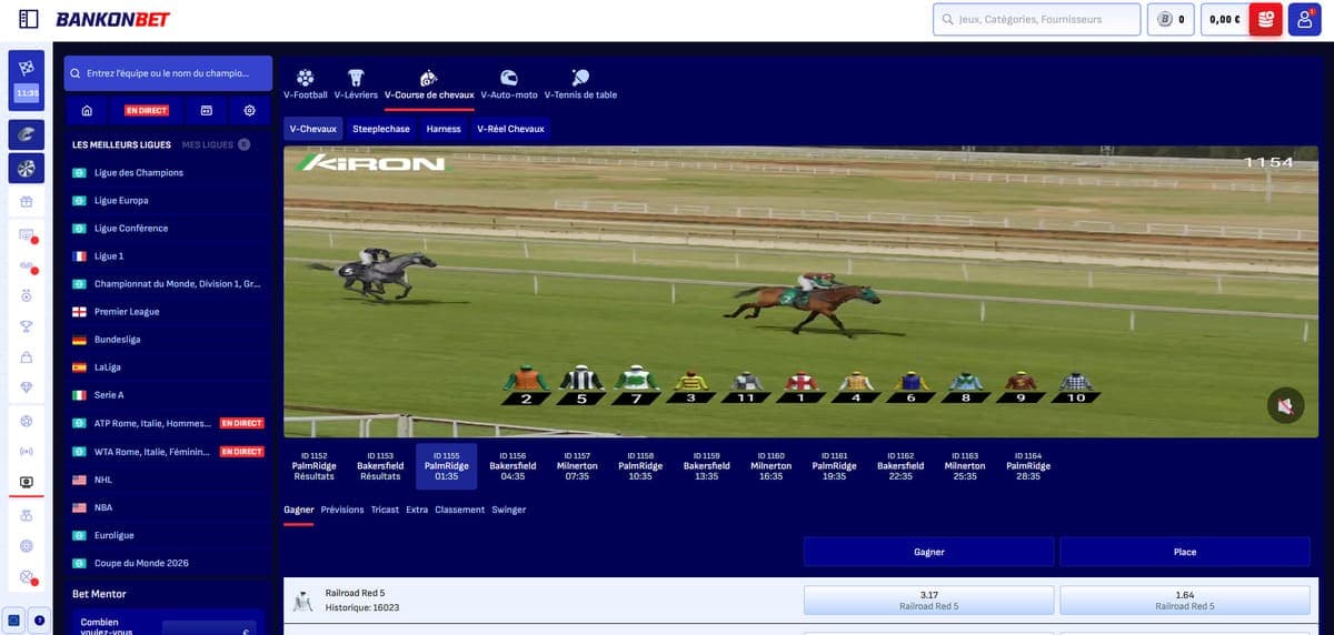 Sports virtuels bankonbet Casino